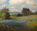 Robert Wood - Texas Bluebonnets painting